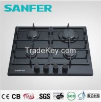 Selling black tempered glass cooktop with 4 burners
