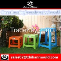 Taizhou new design custom plastic stool mould with three sizes