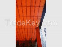 Translucent architectural resin panel, ideal for partition, ceiling feature, etc.