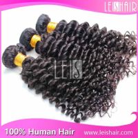 Cheap price grade 5a virgin brazilian deep curly hair weave