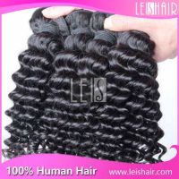 Top selling 7a deep curl brazilian human hair extensions