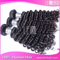 Unprocessed virgin deep curly brazilian hair weave