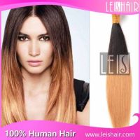 100 human hair straight ombre human hair extension 1B/27