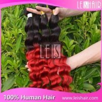 Tangle free wholesale loose wave peruvian hair ombre hair extension