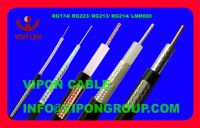 50 ohm coaxial cable, RG174, RG58, RG223, RG213, RG214, RG8, 1.5D-2V, 3D-2V