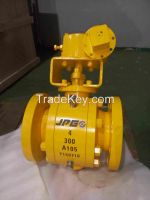 High temperature metal seal trunnion ball valve