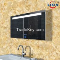 Frameless Wall Mirror Rectangle, Hook Included, Touch screen