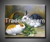 Decorative Handmade Animal Oil Painting For Home