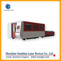 China good quality 500W fiber laser cutting machine dual work table