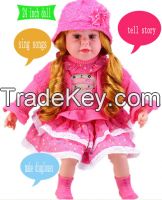2015 new 24 inch reborn doll american girl frozen doll fashion toy