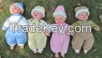 Cute viny doll/laugh baby doll/plastic doll