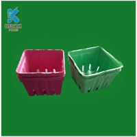 Recycled Paper Pulp Molded Colorful Biodegradable Fruit Baskets