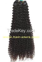 Kinky curl hair weft