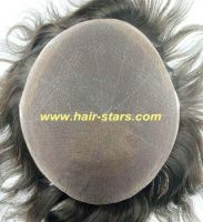 Indian remy hair full lace toupee