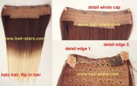 T colors human hair flip in hair extension