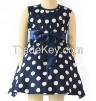 2015 fashion 100%cotton girls dresses good quality children clothing factory