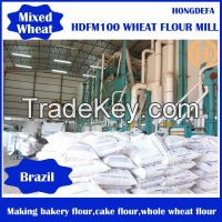 Complete processing line flour mill 100T/day wheat flour milling machi