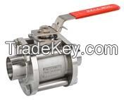sell 3PC stainless steel floating ball valve