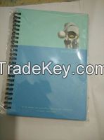 good quality handmade spiral notebook a5, hard cover notebook printing