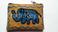 Handmade  Embroidered  coin/ Purse/ Wallet Fairtrade