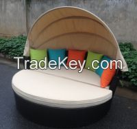 outdoor wicker lounge bed