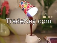Creative USB battery coffee light LED small table lamp