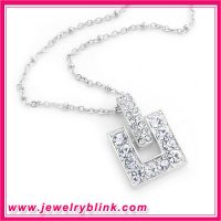 Sell Square Crystal Diamond Necklace 12217