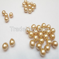 12-13mm AAA Teardrop Natural Golden Southsea Pearl