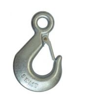 eye hooks DIN689, carbon steel hooks, forged eye hook with latch/ lock