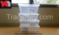 RECTANGULAR DISPOSABLE MICROWAVABLE PLASTIC FOOD CONTAINERS WITH LIDS - THUAN LOI TRADING