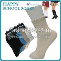 Solid color good quality school sport socks direct from student socks manufacture