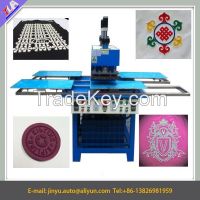 textile silicone logo making machine/Clothes Brand Shaping Machine is used to press label on clothes