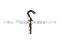 Standard size fasteners "C" hook sleeve anchors with Yellow zinc plated
