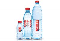 Vittel mineral water in PET bottles