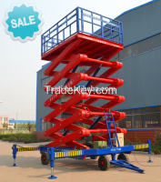 SJPT03-4 Four wheel mobile scissor lift platform