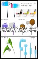 Customized cartoon earphone for promotion and gift