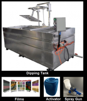 2.4m 8foot CE stainless steel hydrographic water transfer printing tank with automatic dipping arm for hydrographics films