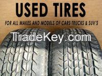 Used tires & tire casings for PC, LT, TB from Japan