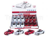 1:32 Diecast Car with Music, Light & Pull Back Functions -- Tiandu