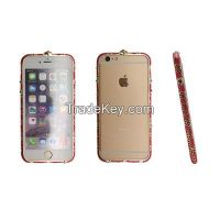 Sell Red Chinese Style Colorful Bling Crystal Diamond case/frame for iphone 5/5s/6/6plus CO-MTL-6015