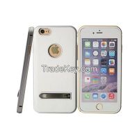 Sell White leather back cover with holder phone case for iphone 5/5s/6/6p CO-MIX-9005