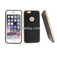 Sell Metal frame sofe TPU back cover phone case for iphone 5/5s/6/6plus