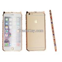 Sell Colorful bling crystal diamond phone case with phone chain for iphone 5/5s/6/6plus CO-MTL-6013