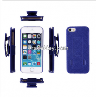 2015 Hot Sell style 3-in-1 multi-function stand PC phone case for iphone 5S CO-PC-3006