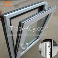 Hot sale Dark grey aluminum glass tilt&turn window from China manufacturer