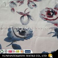 2015 latest fashion design of Chinese style flower pattern printed woven fabrics