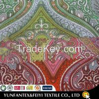 2015 latest fashion design South African style custom Paisley pattern bright colors  printed cotton woven fabrics