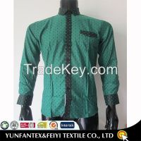 2015 latest cotton jacquard shirt with long sleeve for men