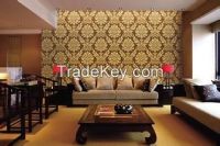 Home Decorative Gold Foil Wallpaper Metallic Wallpaper