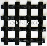 factory price warp knitting polyester geogrid with CE